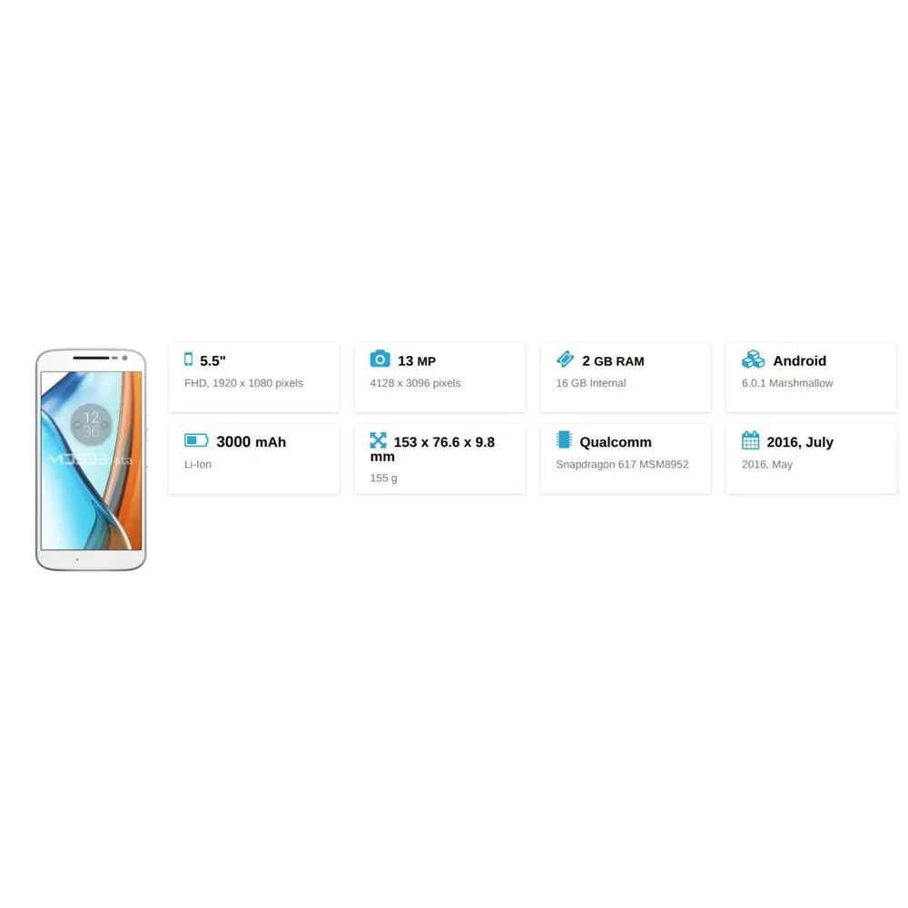 Moto G XT1625 smartphone T-Mobile & Boost Mobile